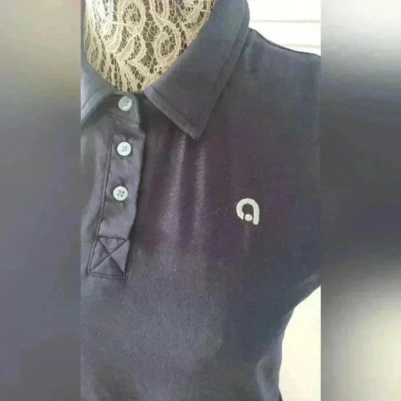 Hyba Activewear Sleeveless Polo Navy Blue  Size Medium - Picture 2 of 6